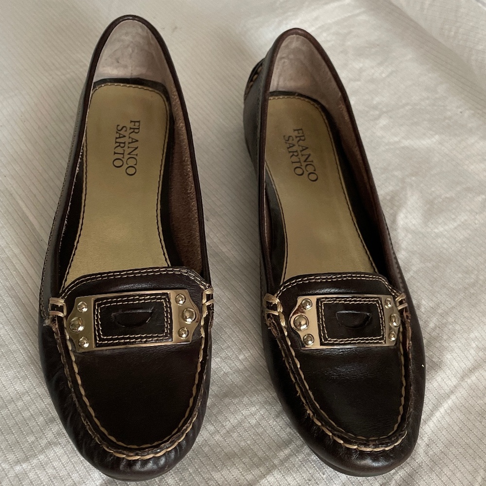 New all leather penny loafers by Franco Sorto